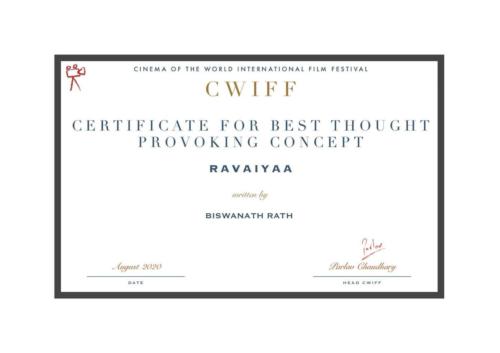 Best Thought Prov Cocept Ravaiyaa COTW 2020