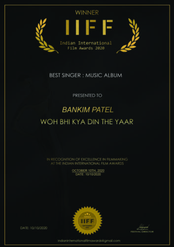 Indian International Film Awards 20202 Best Singer WOH BHI KYA DIN THE YAAR